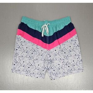 Chubbies Swim Trunks Mens XL Aquatic Libations Colorblock Splatter 5.5 Inseam